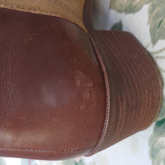 Madewell Low Chelsea Brown Leather and Tan Suede Ankle Boots Women's size 8.5 - Picture 14 of 17